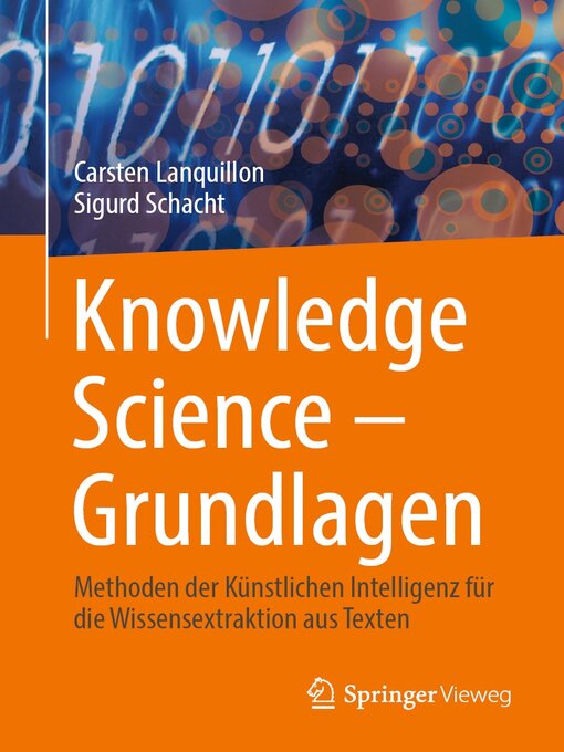 Title details for Knowledge Science – Grundlagen by Carsten Lanquillon - Available